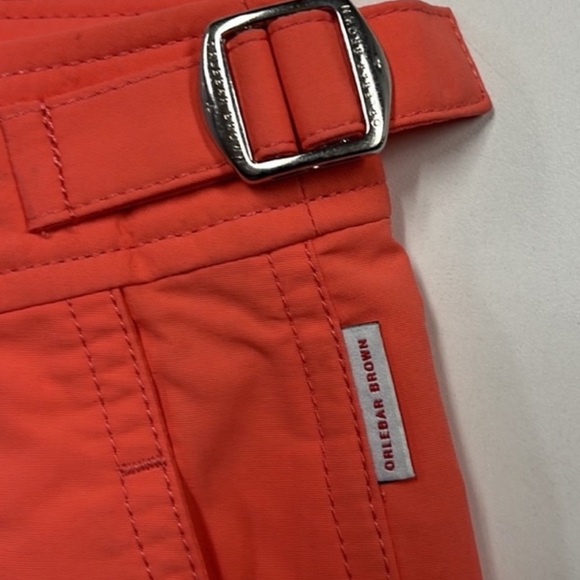 Orlebar Brown Men’s Orange Setter Shorts. - Picture 6 of 7